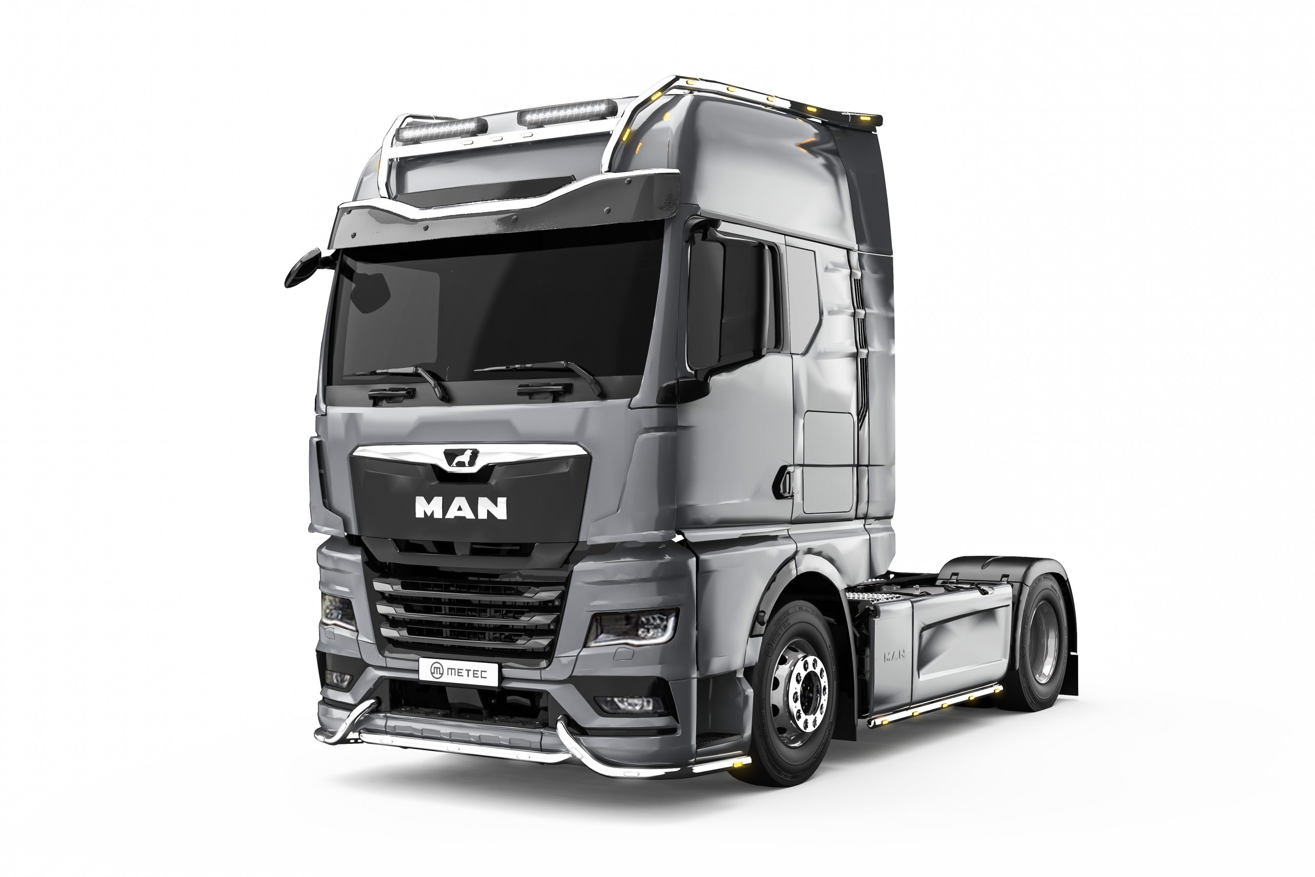 Edelstahl-Scheinwerferbügel CROSSBAR MAX FÜR MAN TGX GX – Bild 2
