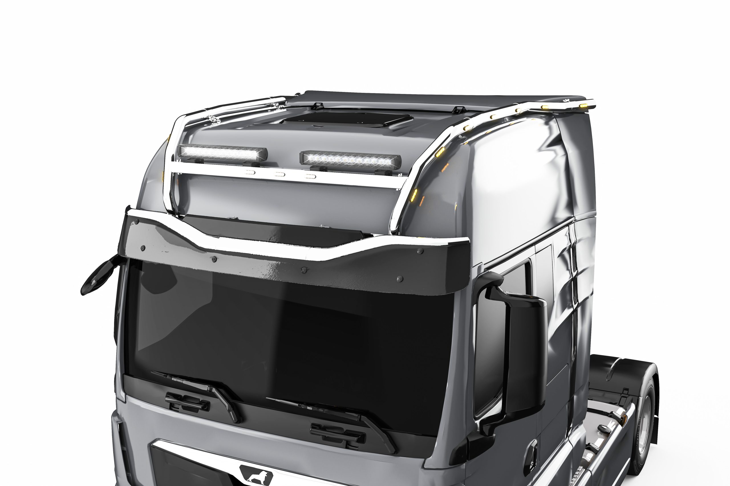 Edelstahl-Scheinwerferbügel CROSSBAR MAX FÜR MAN TGX GX