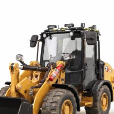 Edelstahl-Scheinwerferbügel in schwarz ALL AROUND CATERPILLAR 906-14 ab 2022